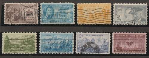 USA 1946-1947 Assortment of 6 good used stamps