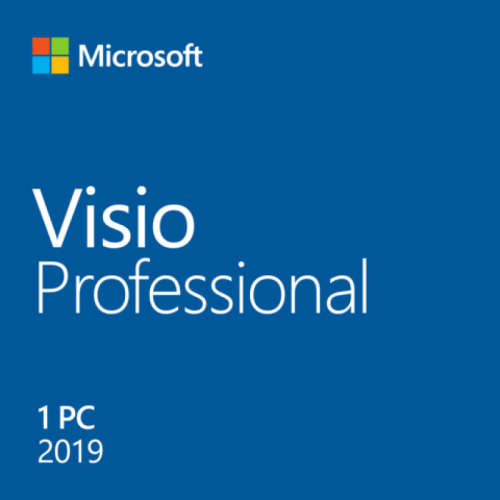Retail Microsoft Visio Professional 2019 Licensed for 1 Windows 10 PC/Laptop - Limited Offer Only