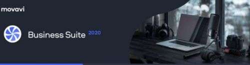 Movavi Business Suite 2020 Licensed for 1 PC/Laptop - 1-Year Product for Video Editors or Bloggers