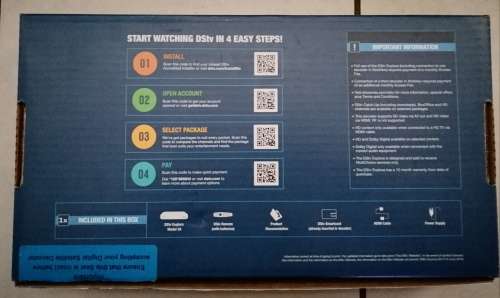 DSTV Explora 3A Brand New Stand Alone Decoder with Box, Accesories and Manuals