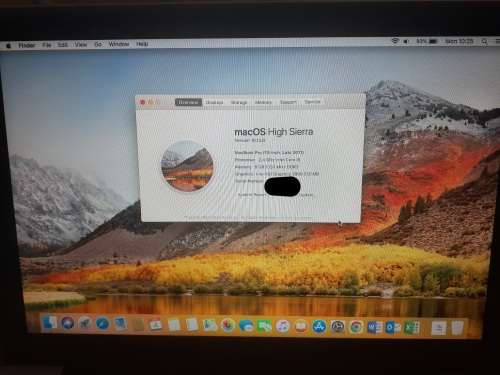 Apple MacBook Pro 2.4GHz Core i5 8GB RAM 500GB SSD - HIGH SIERRA IN EXCELLENT CONDITION