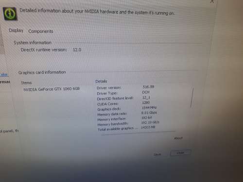 NVIDIA GEFORCE GTX 1060 6GB