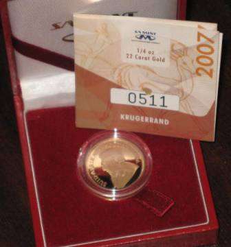 GOLD! Quarter Oz Krugerrand. Low Start