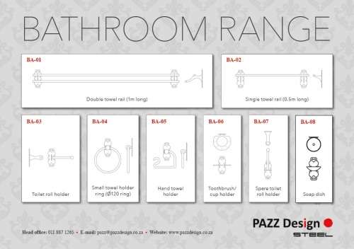 Wrought Iron Bathroom Range - Bathroom Set 8 Piece
