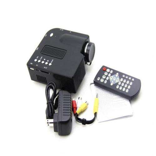 UNIC Multidimension household mini HDMI LED projector/Support computer TV USB SD