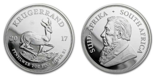 2017 Krugerrand 1oz Fine-Silver | Premium | Uncirculated with box &  C.O.A as issued by SA Mint