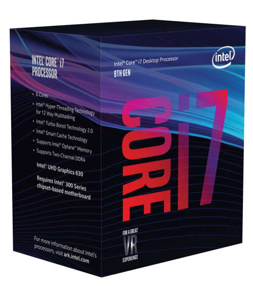 ***Intel i7 8700 CPU 6-Cores 12-Threads***