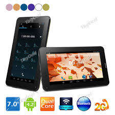 BRAND NEW 7 INCH PHONE TABLET ANDROID 4.2 LATEST SOFTWARE BLUETOOTH  DUAL CAMERA  *FREE ACCESSORIES*