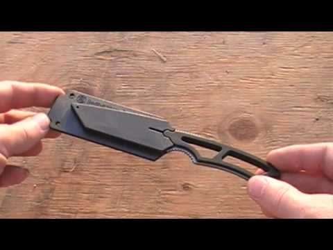 BUDK Tactical Warrior Tanto Neck Knife with Lanyard And Sheath