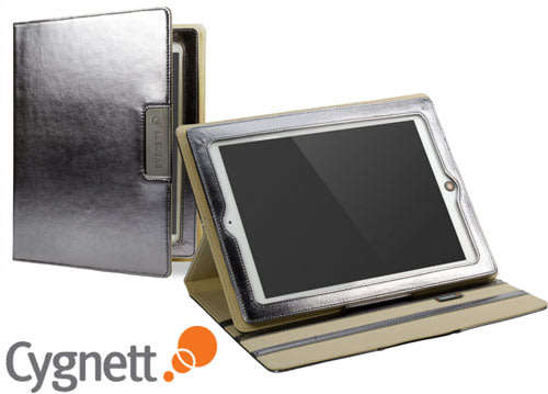 Cygnett Metallic High-Gloss Folio Mulit-view Case for iPad 1 to 6 (damaged box)