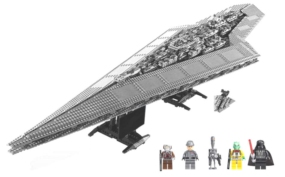 Massive Star Wars Super Star Destroyer Set - Excellent Condition (No Box) - CLEARANCE