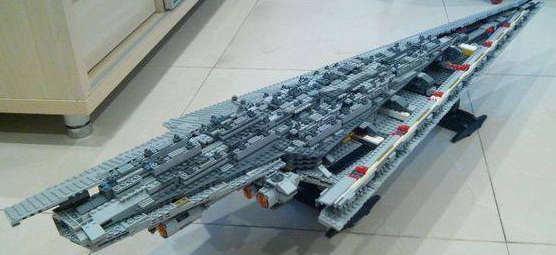 Massive Star Wars Super Star Destroyer Set - Excellent Condition (No Box) - CLEARANCE