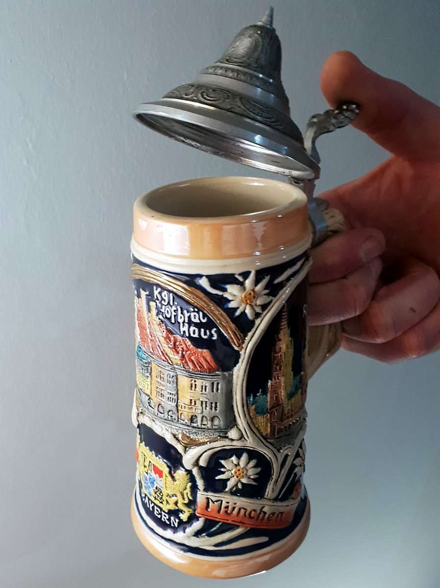 Limited Edition Vintage Bavarian Beer Stein - München Hofbräu Haus - CLEARANCE