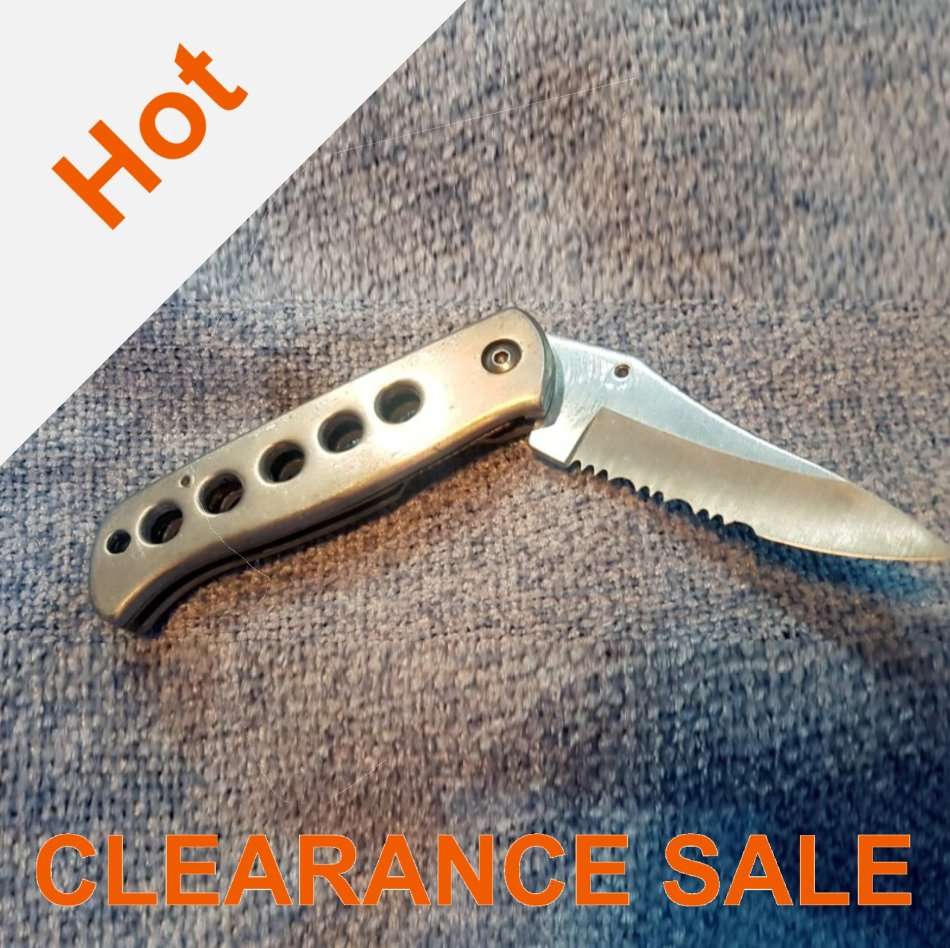 Vintage Lightweight Folding Knife (partially serated) CLEARANCE SALE