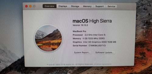 Macbook Pro 13" 2012 SSD Upgraded