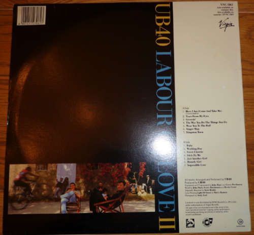 LP - UB40 - Labour of Love II - (Reggae) _ VG/VG- 1989