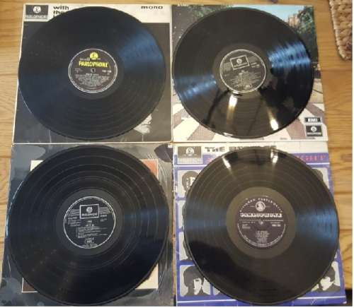 Beatles - 4 lp bundle (Abbey Road, With the Beatles - UK, hard day's night - SA, let it be - UK)