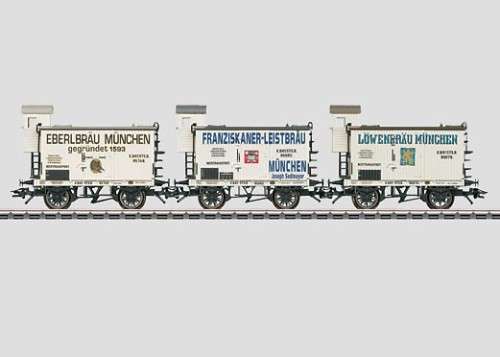 Marklin HO Gauge 45250: Beer Car Set, Era I (with DC wheel sets)