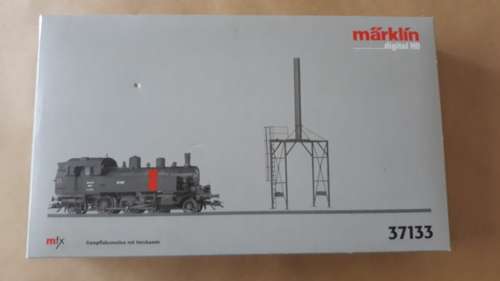 Marklin 37133 HO Gauge `Heizerlok` Steam Tank Locomotive with Heating Smoke Stack