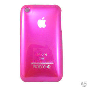 Pink hard case skin cover for iphone 3G 3GS 8 16GB 32GB