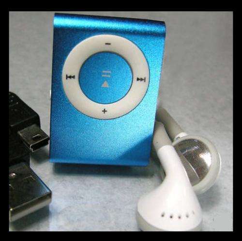 Portable Mini Shuffle MP3 Player [BLUE]