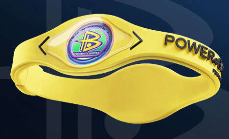 POWER BALANCE WRISTBANDS [YELLOW AND BLACK] MEDIUM