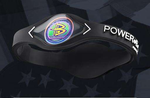 POWER BALANCE WRISTBANDS [BLACK AND WHITE] LARGE