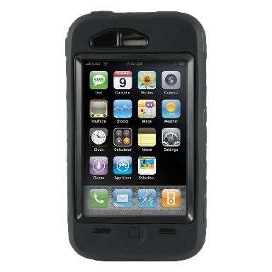 New Silicone Hard Case Otterbox-style cover for iPhone BLACK