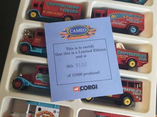 Corgi Chipperfield Circus 10 Vintage model collection