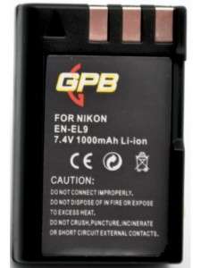 Nikon Type Generic EN-EL9 Rechargeable Li-Ion Battery