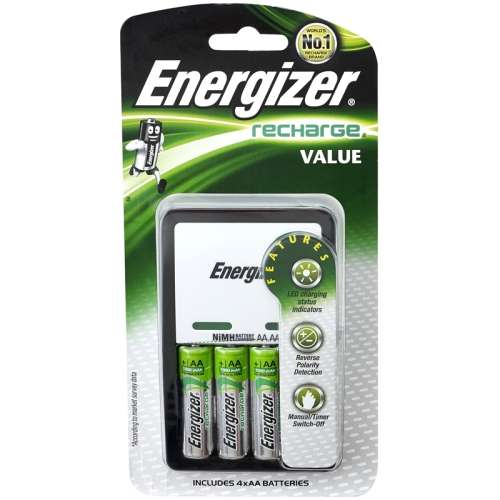 Energizer CHVCM3 AA/AAA Charger 4AA + 2AAA NiMh