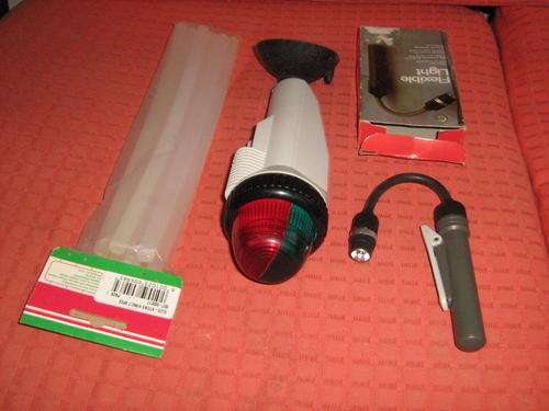 NEW    3 Items   Clip 0n Light    Six glue sticks      One red/green boat running light