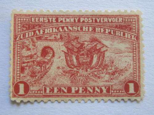 TRANSVAAL - 1895 1d RED COMMEMORATING PENNY POSTAGE - MNH