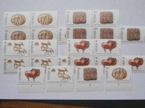 VENDA - 1982 HISTORY OF WRITING - FULL SET OF BLOCKS OF 5 & SINGLES - MNH