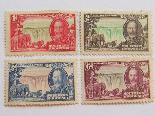 SOUTHERN RHODESIA - 1935 KGV SILVER JUBILEE - FULL SET OF 4 - MHR