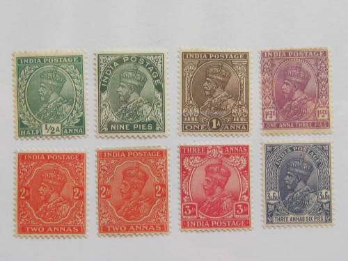 **HALF PRICE** INDIA - 1932 KGV DEFIN ISSUE - FULL SET OF 8 - MM