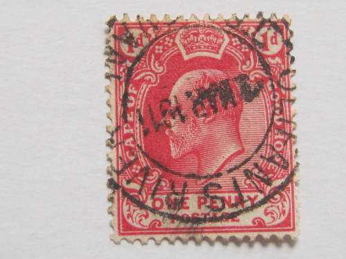 COGH - 1902-04 KEVII DEFIN ISSUE 1d CARMINE - CLEAR & VERY RARE "OLIFANTS RIVER" CANCELLATION - UNH