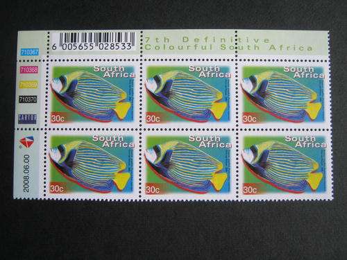 RSA - 2000 7TH DEFIN - 30c CONTROL BLOCK (00/06/2008 REPRINT) - MNH