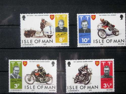ISLE OF MAN - MOTORCYCLES - 4 STAMPS - MNH