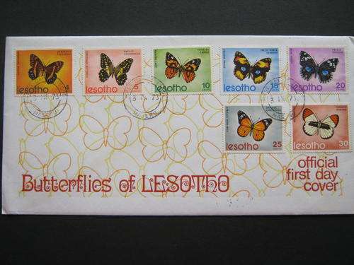 LESOTHO - 1973 BUTTERFLIES - FDC IN GOOD CONDITION