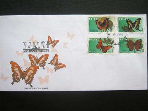 MALAWI - 1996 BUTTERFLIES -FDC