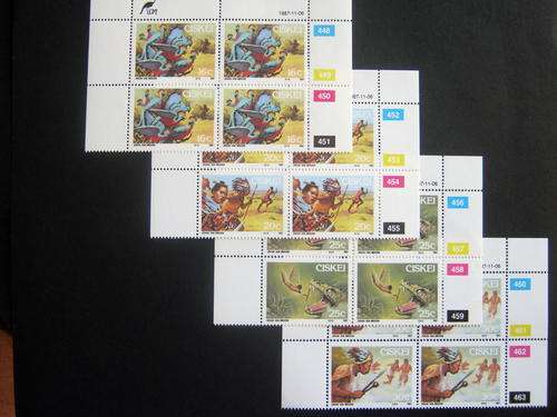 CISKEI - 1987 FOLKLORE - FULL SET OF CONTROLS - MNH