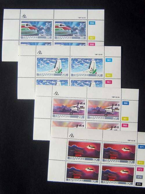 TRANSKEI - 1987 TRANSKEI AIRWAYS - FULL SET OF CONTROLS - MNH