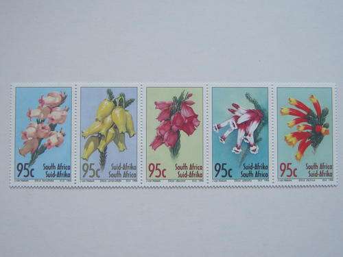 RSA - 1994 HEATHERS - SETENANT STRIP OF 5 - MNH