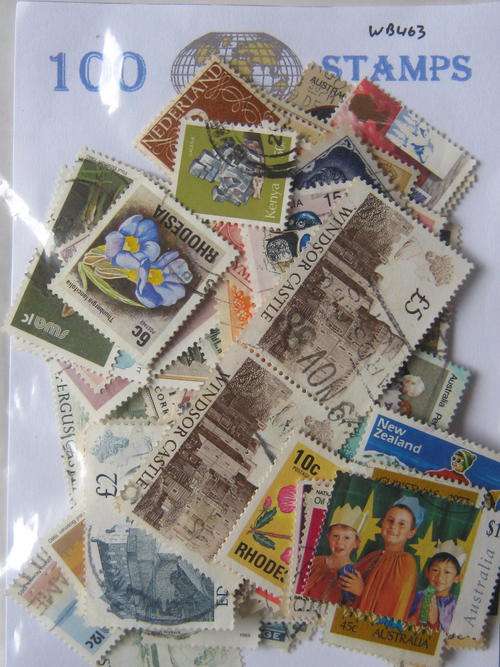 100 MIXED WORLD STAMPS