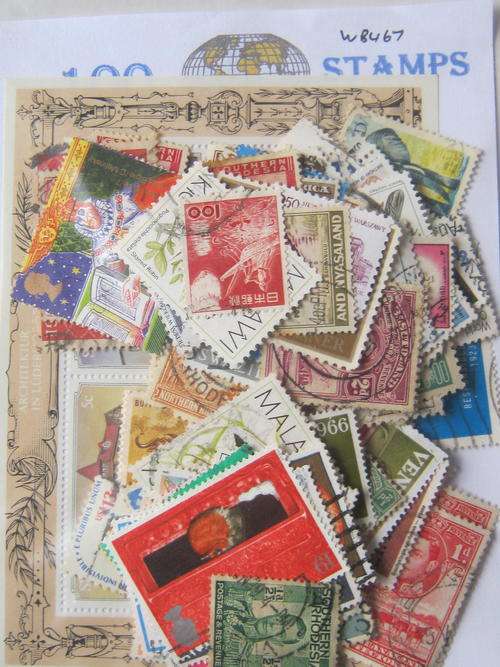 100 MIXED WORLD STAMPS