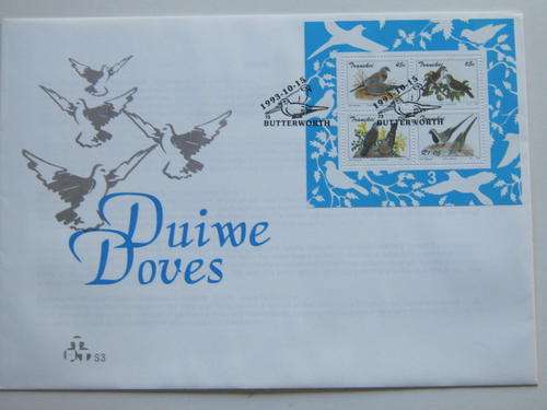 TRANSKEI - 1993 DOVES - FDC #S3