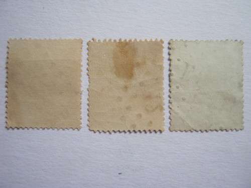 BELGIUM - 1865 SELECTION OF 3 STAMPS - USED