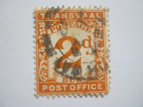 TRANSVAAL - 1907 POSTAGE DUE - 2d BROWN-ORANGE - UNH