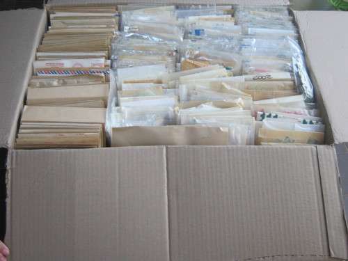 HUGE BOX OF STAMPS - PRESORTED IN ENVELOPES & PACKETS - INCL UNION, EARLY RSA, RHODESIA'S & WORLD